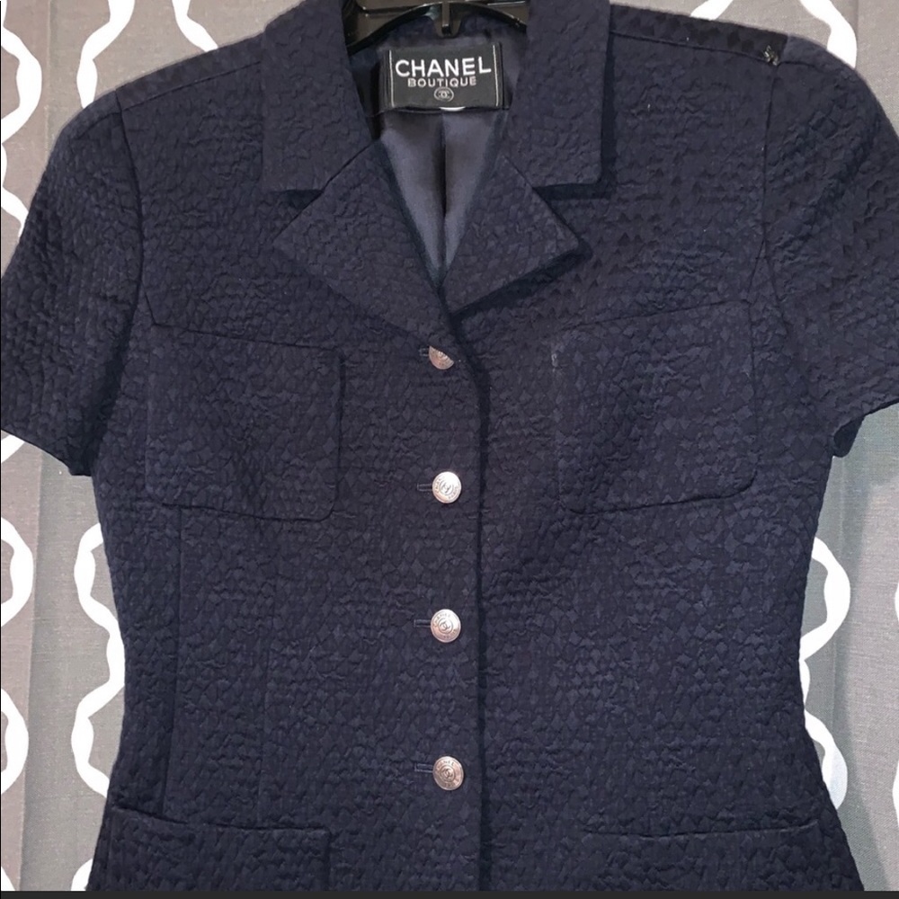 Chanel short sleeve blazer